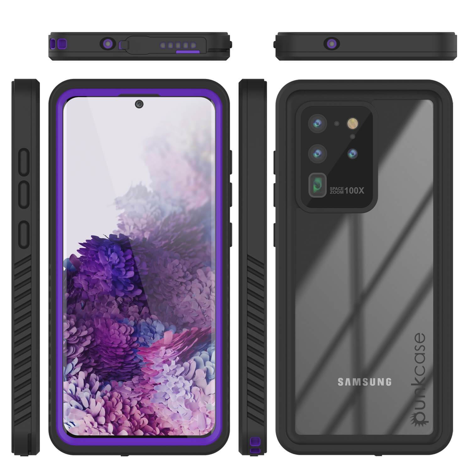Galaxy S20 Ultra Water/Shockproof [Extreme Series] Slim Screen Protector Case [Purple]