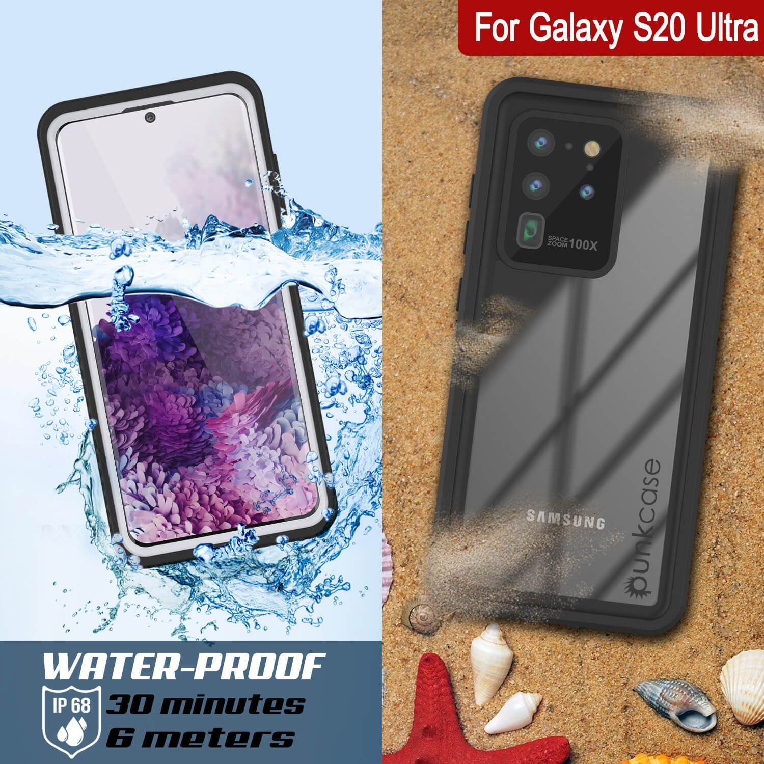 Galaxy S20 Ultra Water/Shock/Snow/dirt proof [Extreme Series] Punkcase Slim Case [White]