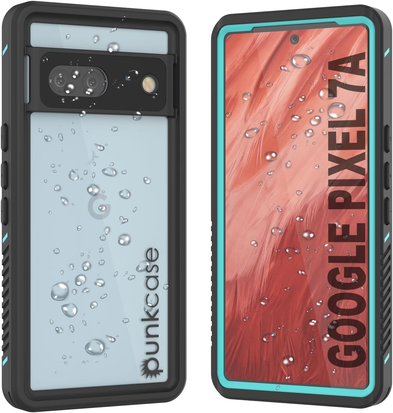 Google Pixel 7a Waterproof IP68 Case, Punkcase [Teal] [Extreme Series] [Slim Fit]