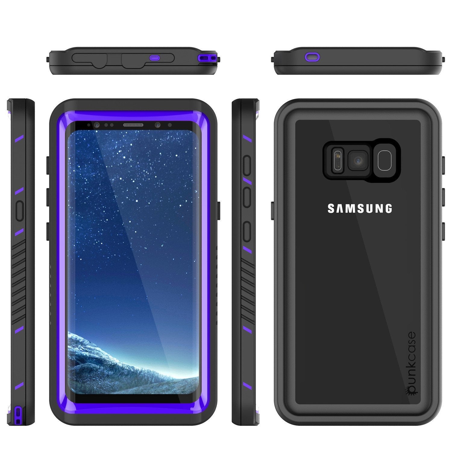 Galaxy S8 PLUS Case, Punkcase [Extreme Series] Armor Purple Cover