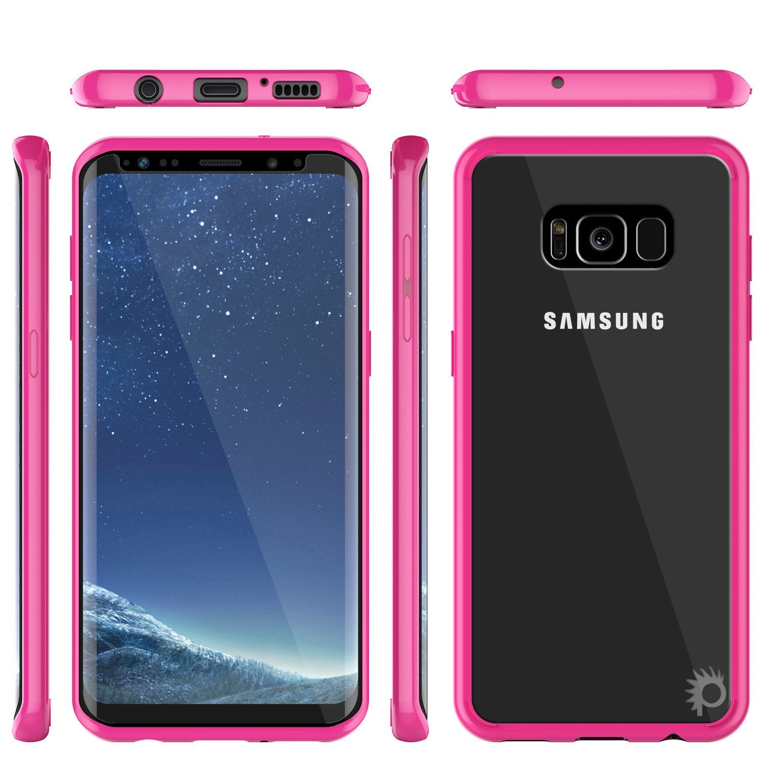 S8 Case Punkcase® LUCID 2.0 Pink Series w/ PUNK SHIELD Screen Protector | Ultra Fit