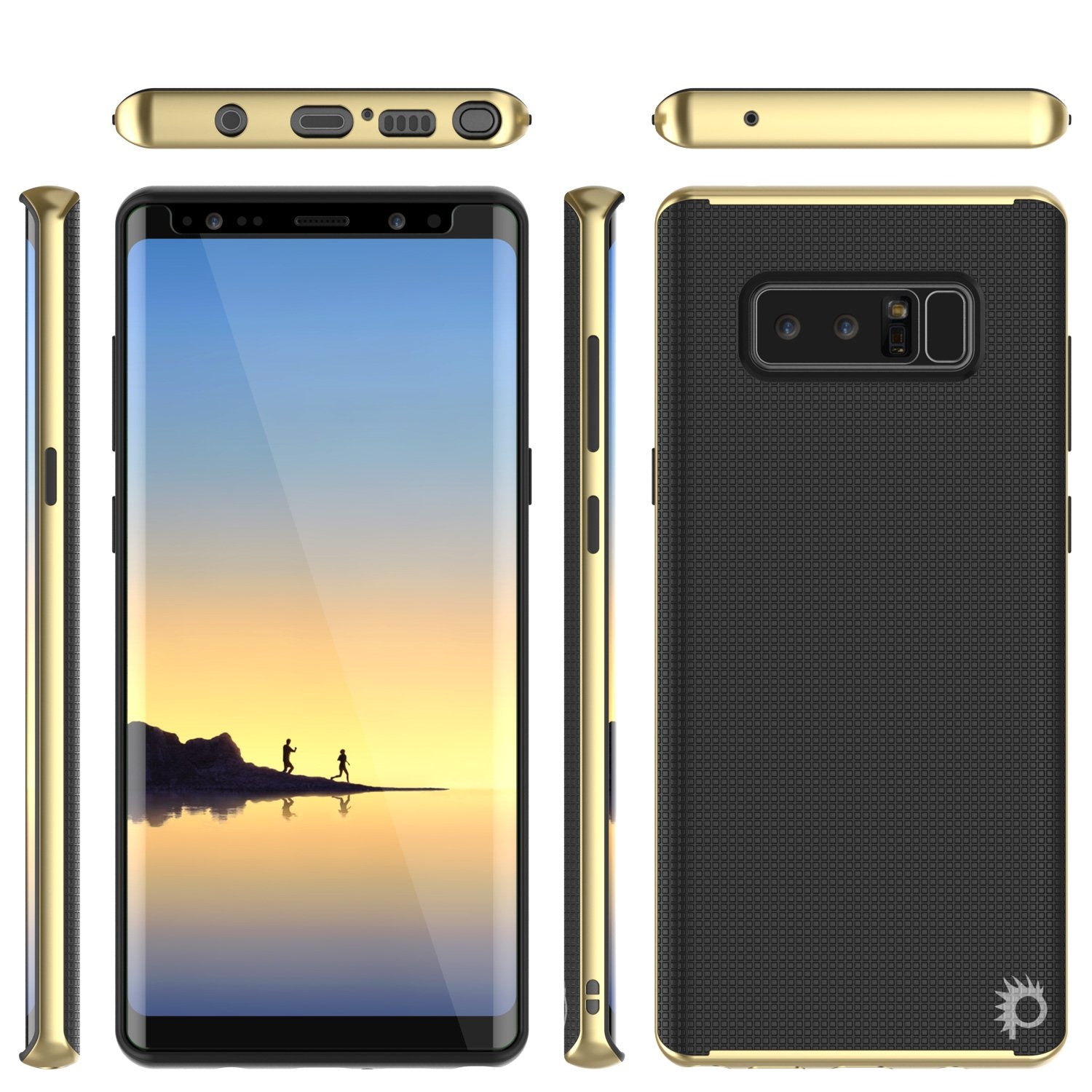 Galaxy Note 8 Screen/Shock Protective Dual Layer Case [Gold]