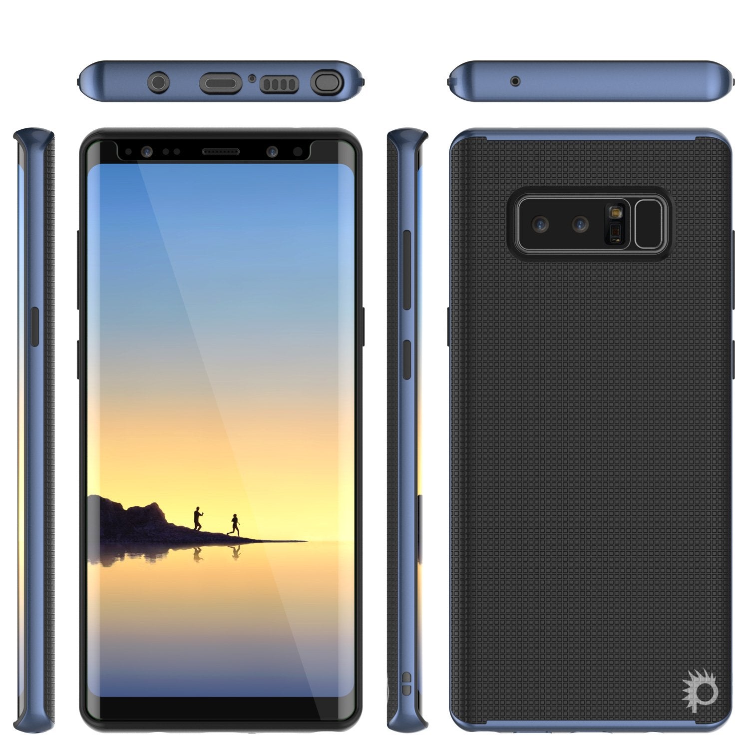 Galaxy Note 8 Screen/Shock Protective Dual Layer Case [Navy Blue]