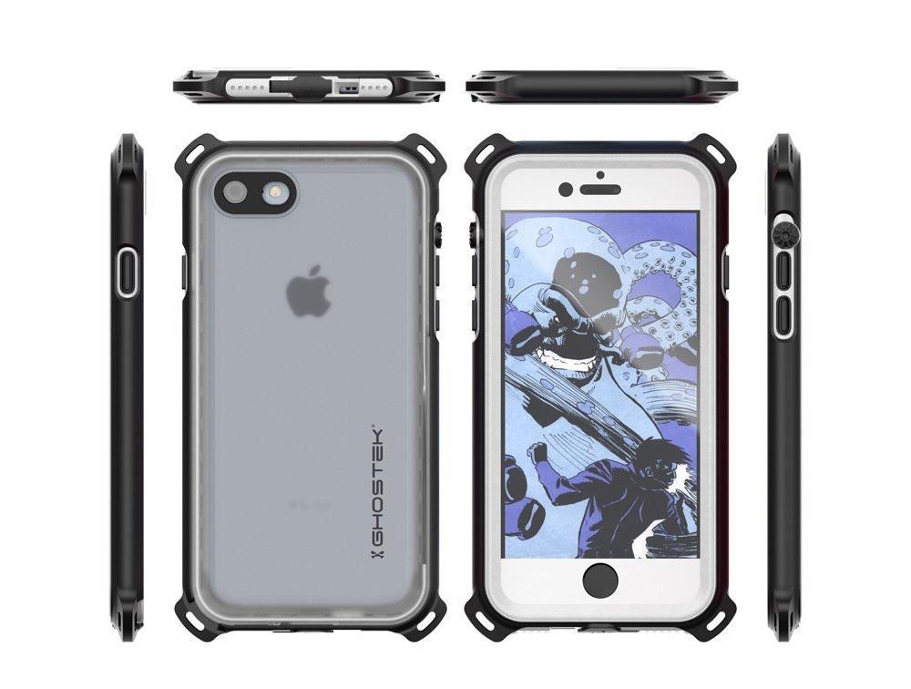 iPhone  8  Waterproof Case, Ghostek Nautical Series for iPhone  8  | Slim Underwater Protection | Adventure Duty | Ultra Fit | Swimming (White)