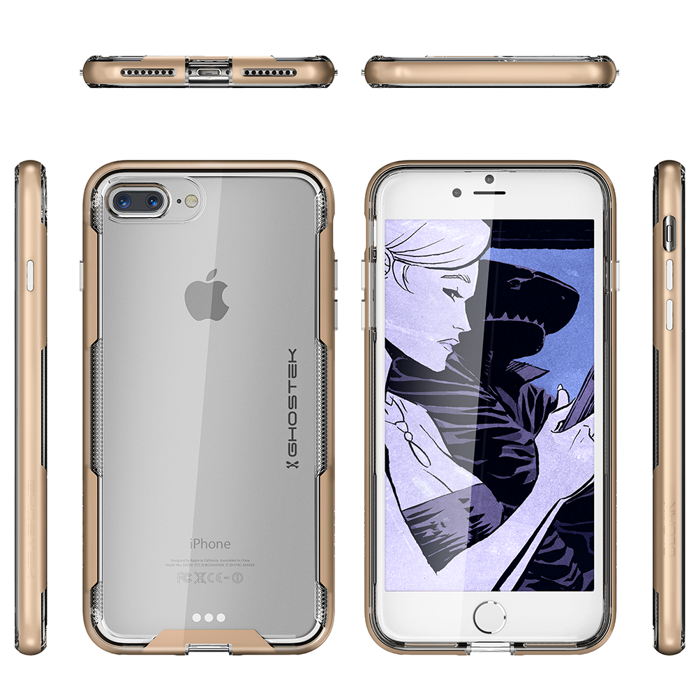 iPhone 7+ Plus Case,Ghostek Cloak 3 Series  for iPhone 7+ Plus  Case [GOLD]