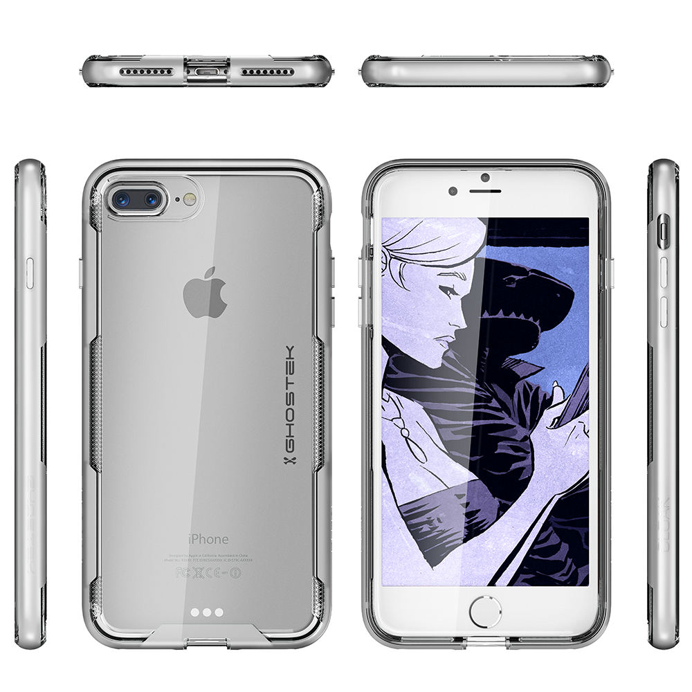 iPhone 7+ Plus Case ,Ghostek Cloak 3 Series  for iPhone 7+ Plus  Case [SILVER]