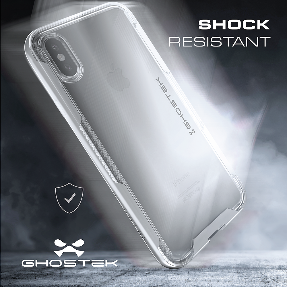 iPhone X Clear Case, Ghostek Cloak 3 Series Military Grade Standard Drop Tested | Slim & Lightweight | Black