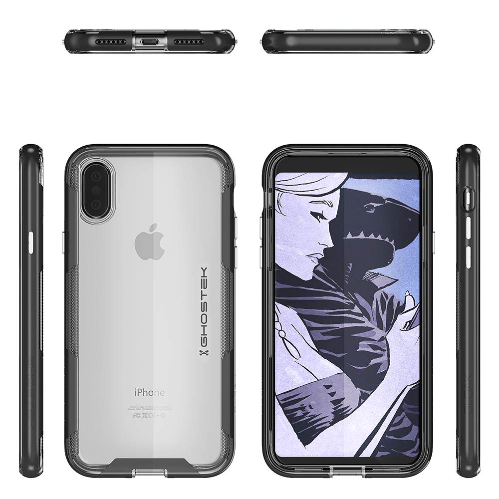 iPhone X Case, Ghostek Cloak 3 Series for iPhone X / iPhone Pro Case | BLACK