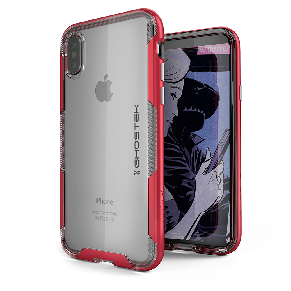 iPhone X Case, Ghostek Cloak 3 Series  for iPhone X / iPhone Pro Case | RED
