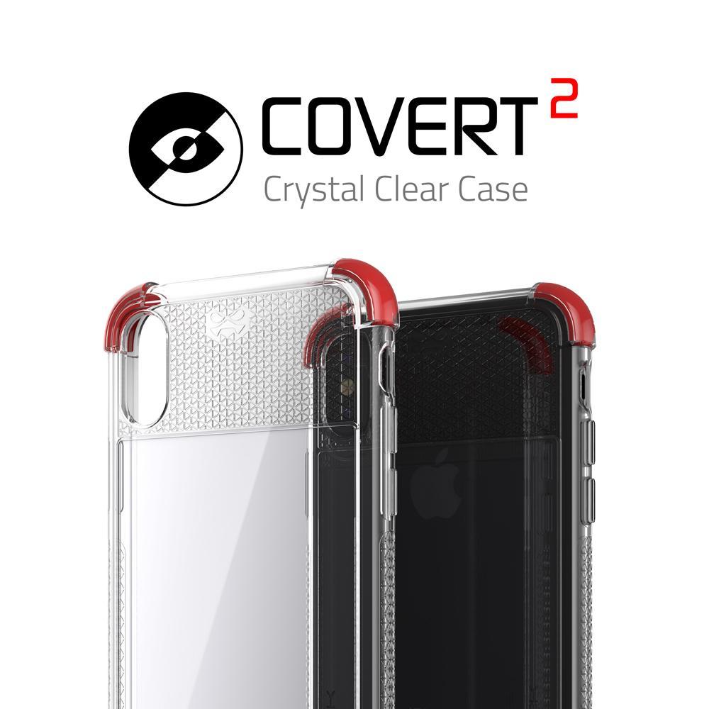 iPhone X Case, Ghostek Covert 2 Series for iPhone X / iPhone Pro  Protective Case [RED]