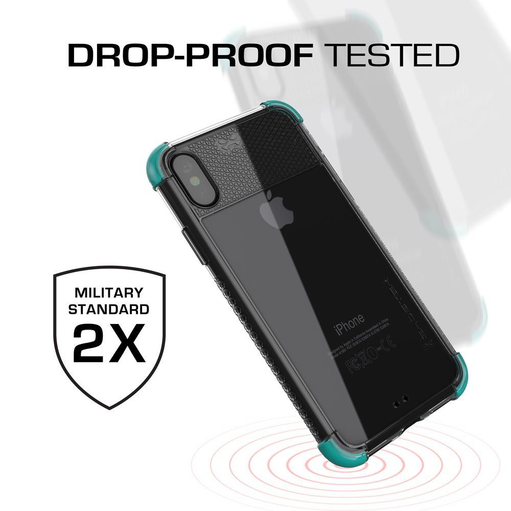 iPhone X Case, Ghostek Covert 2 Series for iPhone X / iPhone Pro Protective Case [TEAL]