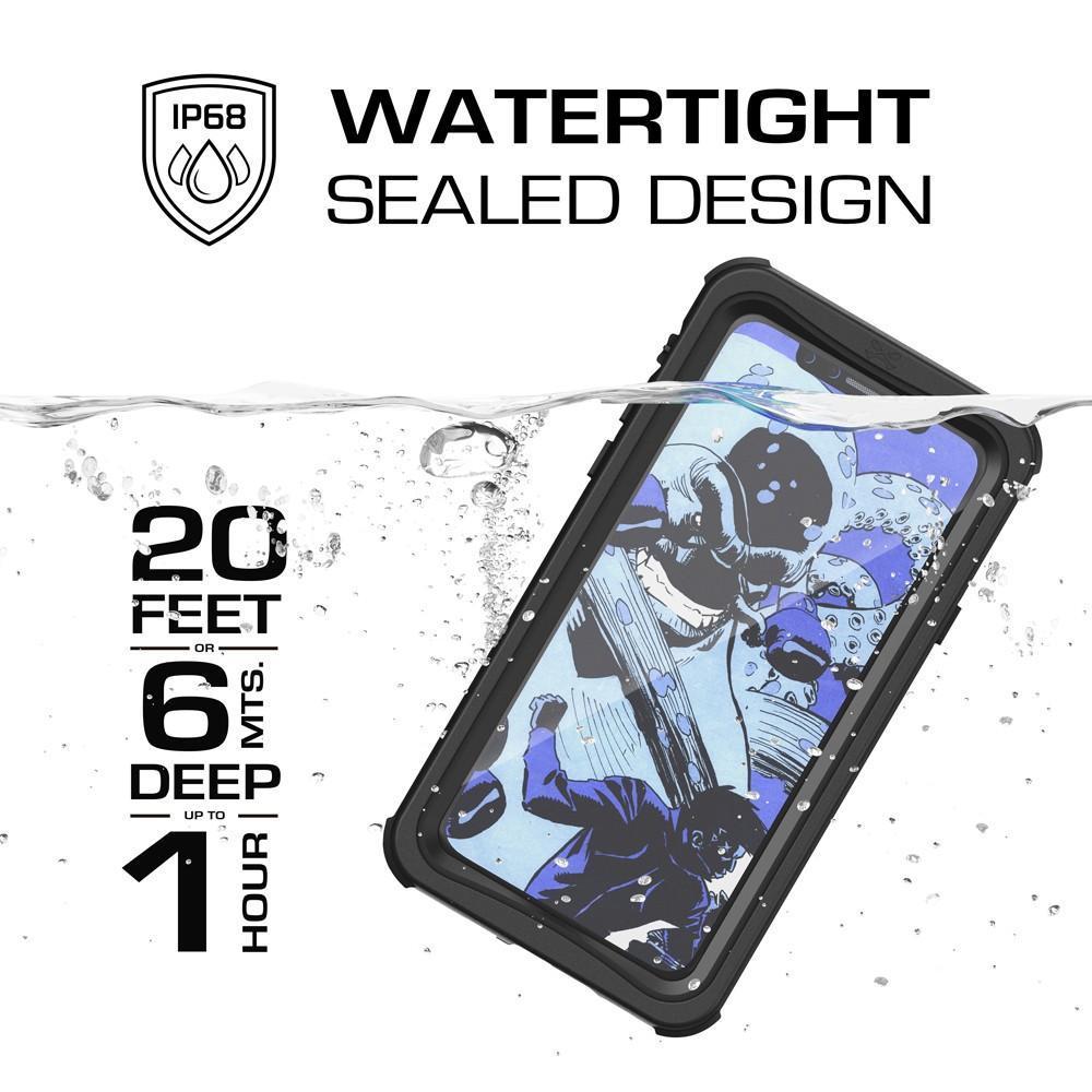 iPhone X 10 Waterproof Case, Ghostek Nautical Military Grade Shock & Drop Tested | Face ID Compatible – Retail Packaging | Black