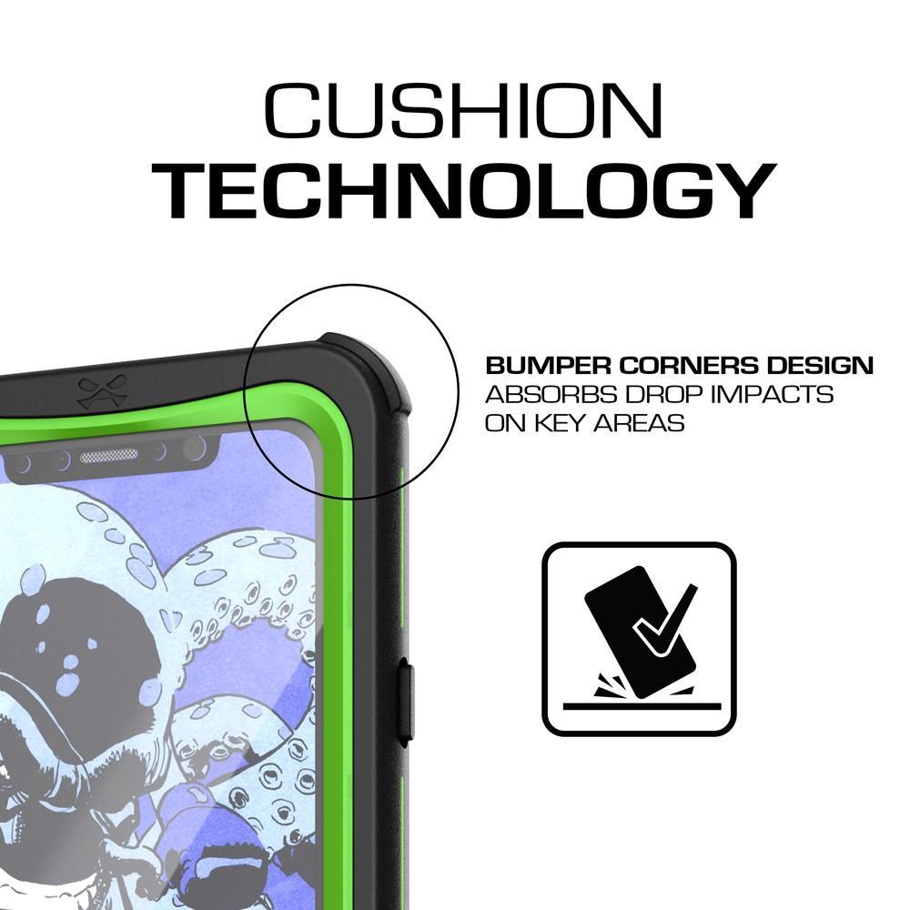 iPhone X  Case ,Ghostek Nautical Series  for iPhone X Rugged Heavy Duty Case |  Light Green