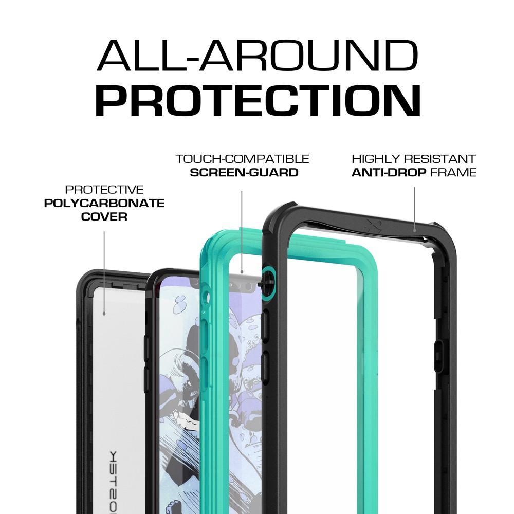 iPhone X  Case ,Ghostek Nautical Series  for iPhone X Rugged Heavy Duty Case |  TEAL