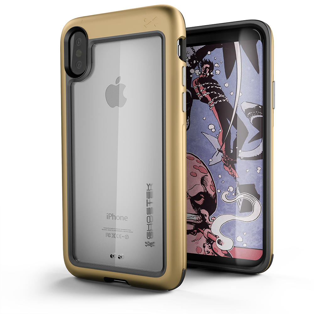iPhone X Case, Ghostek Atomic Slim Series  for iPhone X Rugged Heavy Duty Case|GOLD