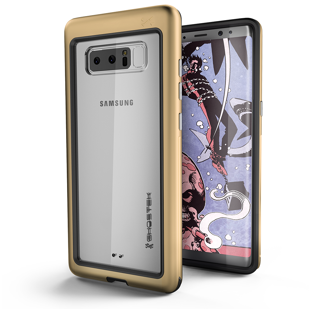 Galaxy Note 8, Ghostek Atomic Slim Galaxy Note 8 Case Shockproof Impact Hybrid Modern Design  | Gold
