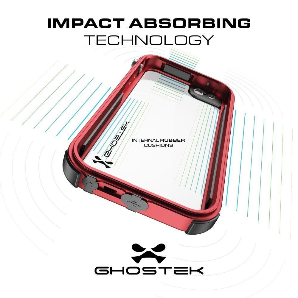 iPhone SE Waterproof Case, Ghostek® Atomic 3.0 Pink Series for Apple iPhone 5, 5S & SE