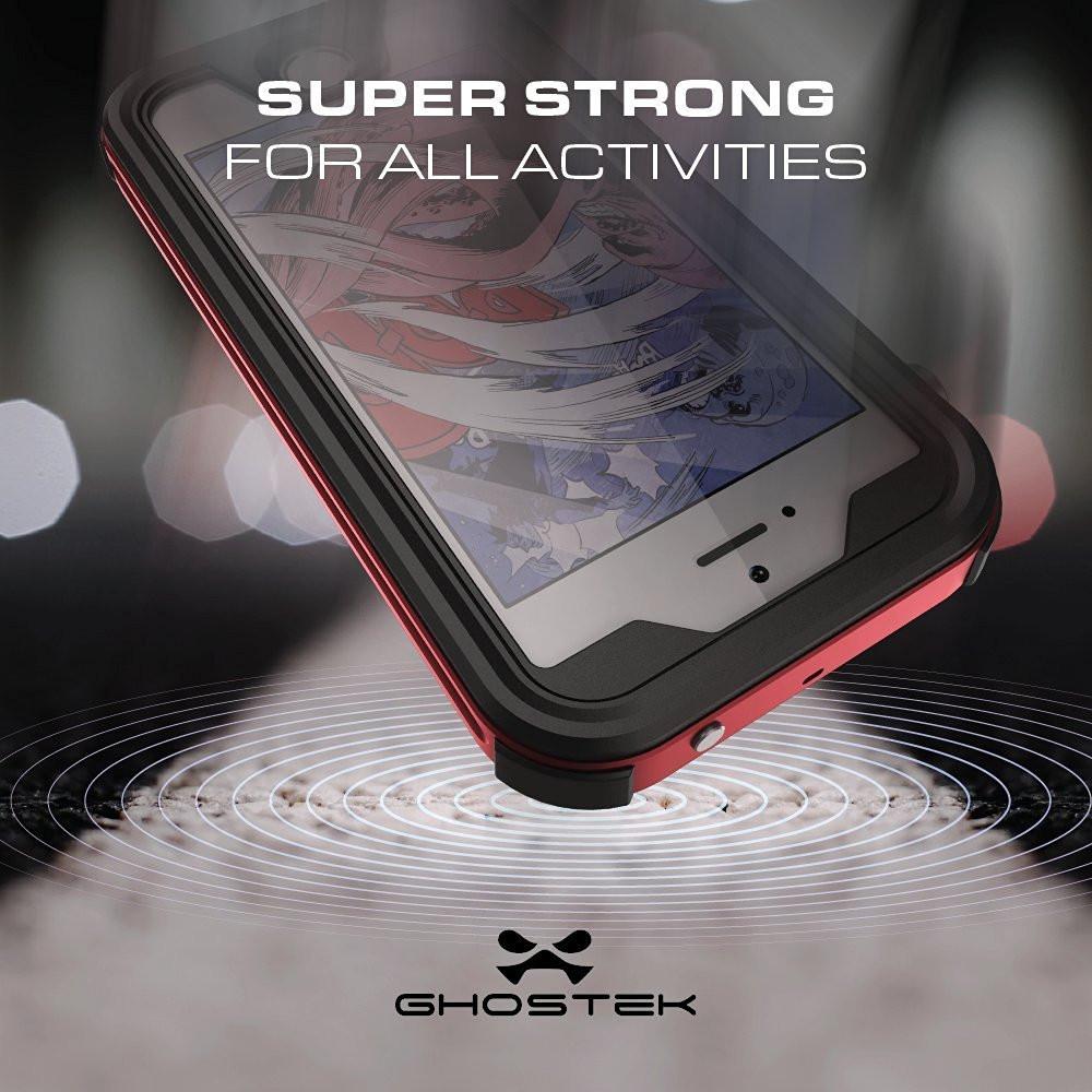 iPhone SE/5S/5 Waterproof Case, Ghostek® Atomic 3.0 Silver Series | Underwater | Touch-ID