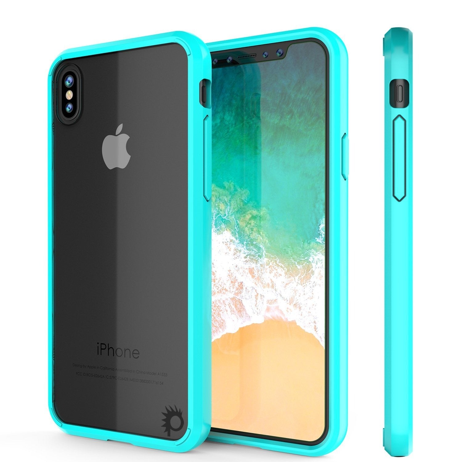 iPhone XS Max Case, PUNKcase [Lucid 2.0 Series] [Slim Fit] Armor Cover [Teal]