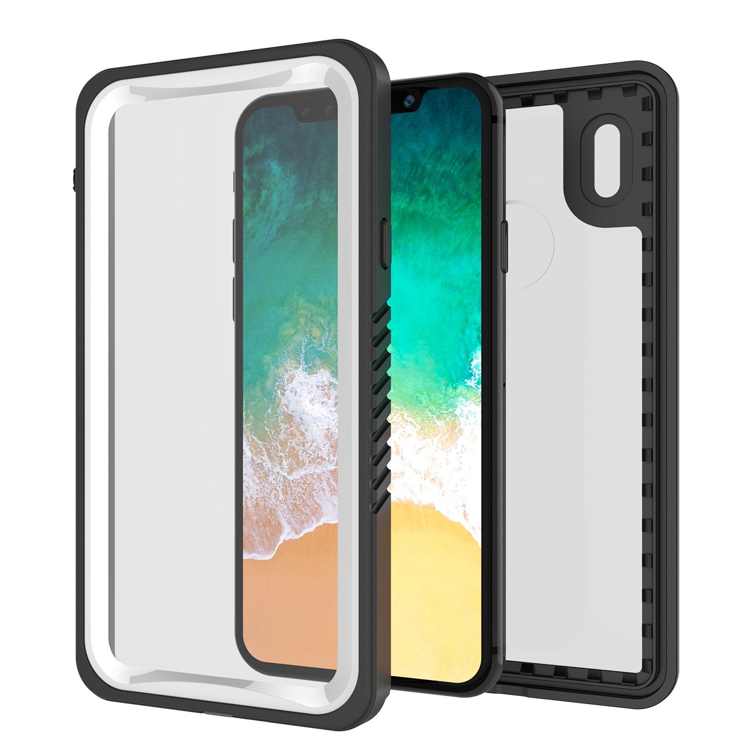 iPhone X Case, Punkcase [Extreme Series] [Slim Fit] [IP68 Certified] [Shockproof] [Snowproof] [Dirproof] Armor Cover W/ Built In Screen Protector for Apple iPhone 10 [White]