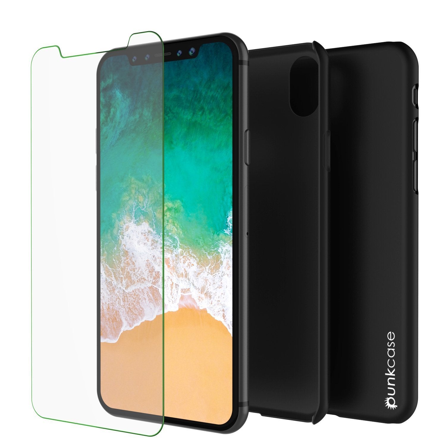 iPhone X Case, Punkcase [Solid Series] Ultra Thin Cover [shockproof] [dirtproof] for Apple iPhone 10 [Black]