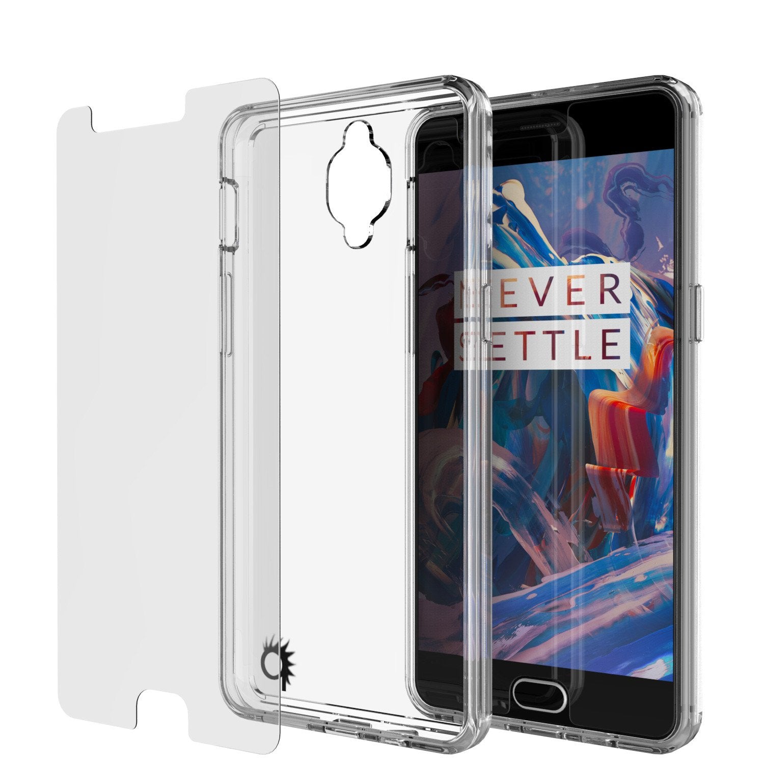 OnePlus 3 Case Punkcase® LUCID 2.0 Clear Series w/ SHIELD GLASS Lifetime Warranty Exchange