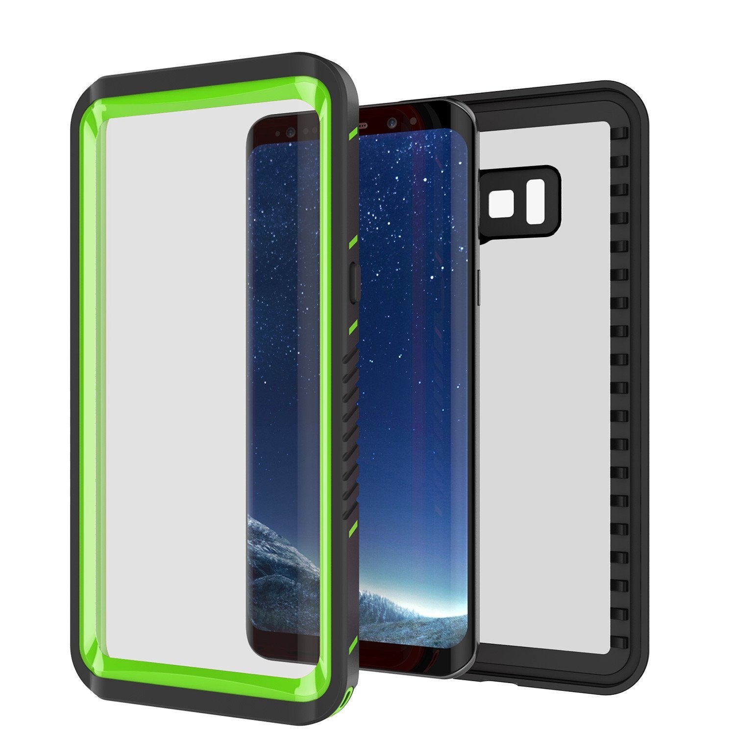 Galaxy S8 PLUS Case, Punkcase [Extreme Series] Armor Green Cover