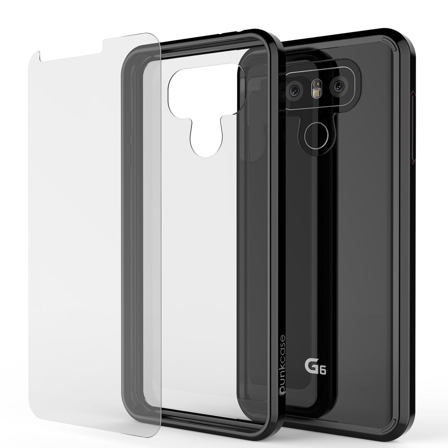 LG G6 Case Punkcase® LUCID 2.0 Black Series w/ PUNK SHIELD Screen Protector | Ultra Fit