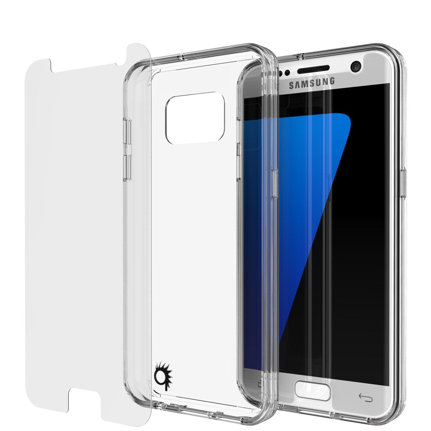 S7 Case Punkcase® LUCID 2.0 Clear Series w/ PUNK SHIELD Glass Screen Protector | Ultra Fit