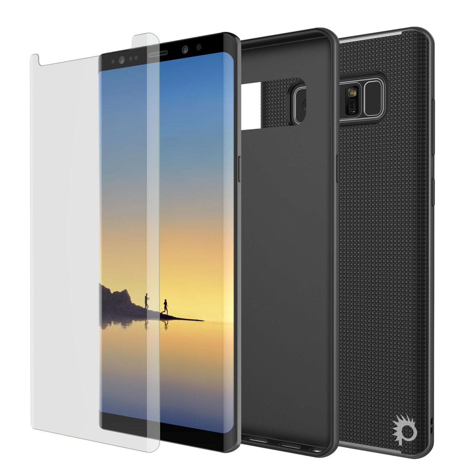 Galaxy Note 8 Screen/Shock Protective Dual Layer Case [Grey]