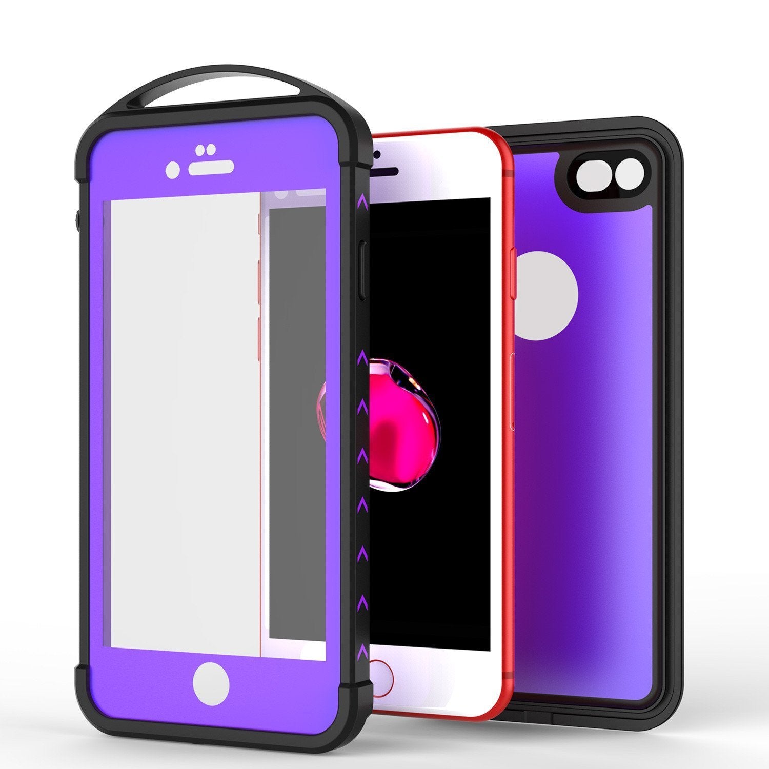iPhone SE (4.7") Waterproof Case, Punkcase ALPINE Series, Purple | Heavy Duty Armor Cover
