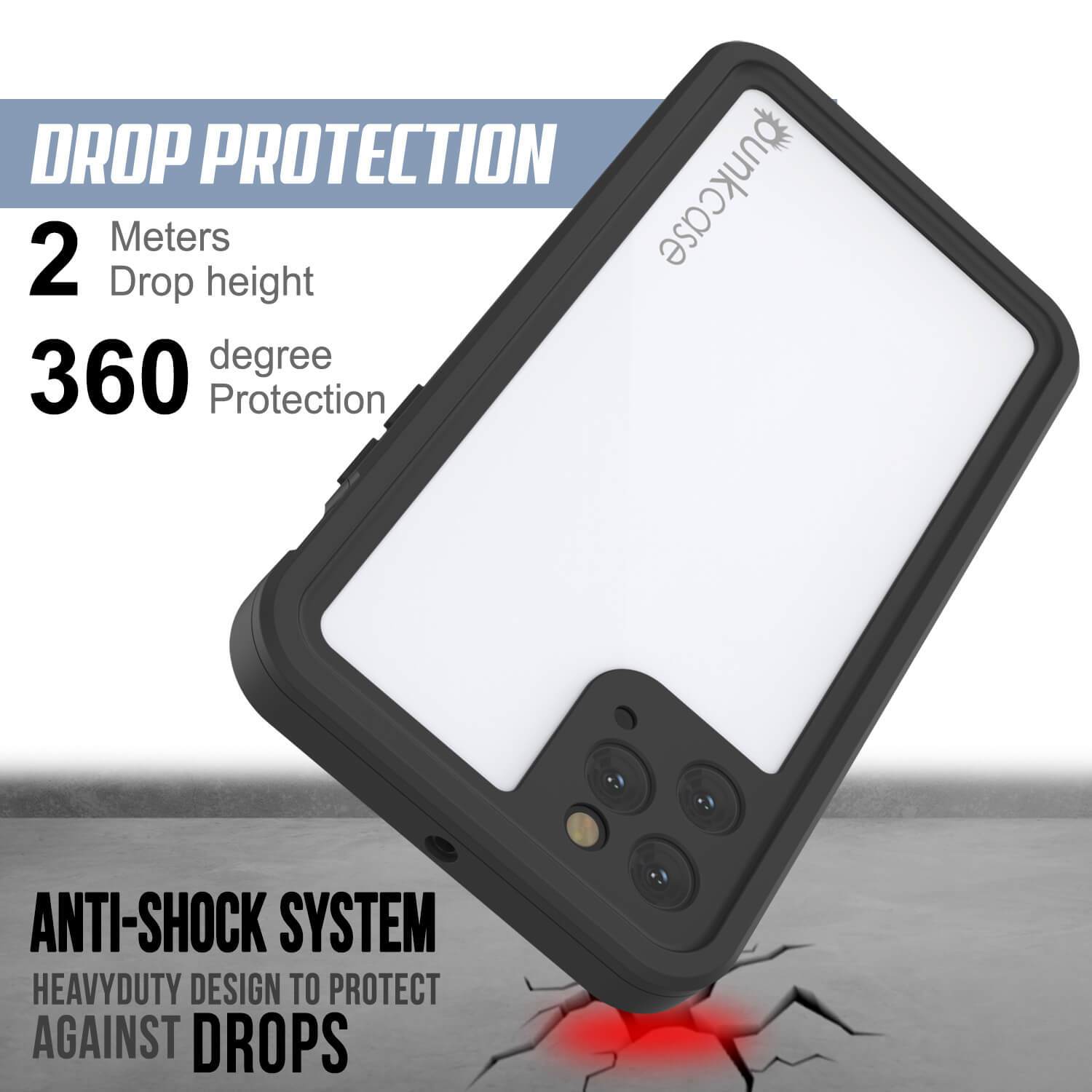 iPhone 11 Pro Max Waterproof IP68 Case, Punkcase [White] [StudStar Series] [Slim Fit] [Dirtproof]