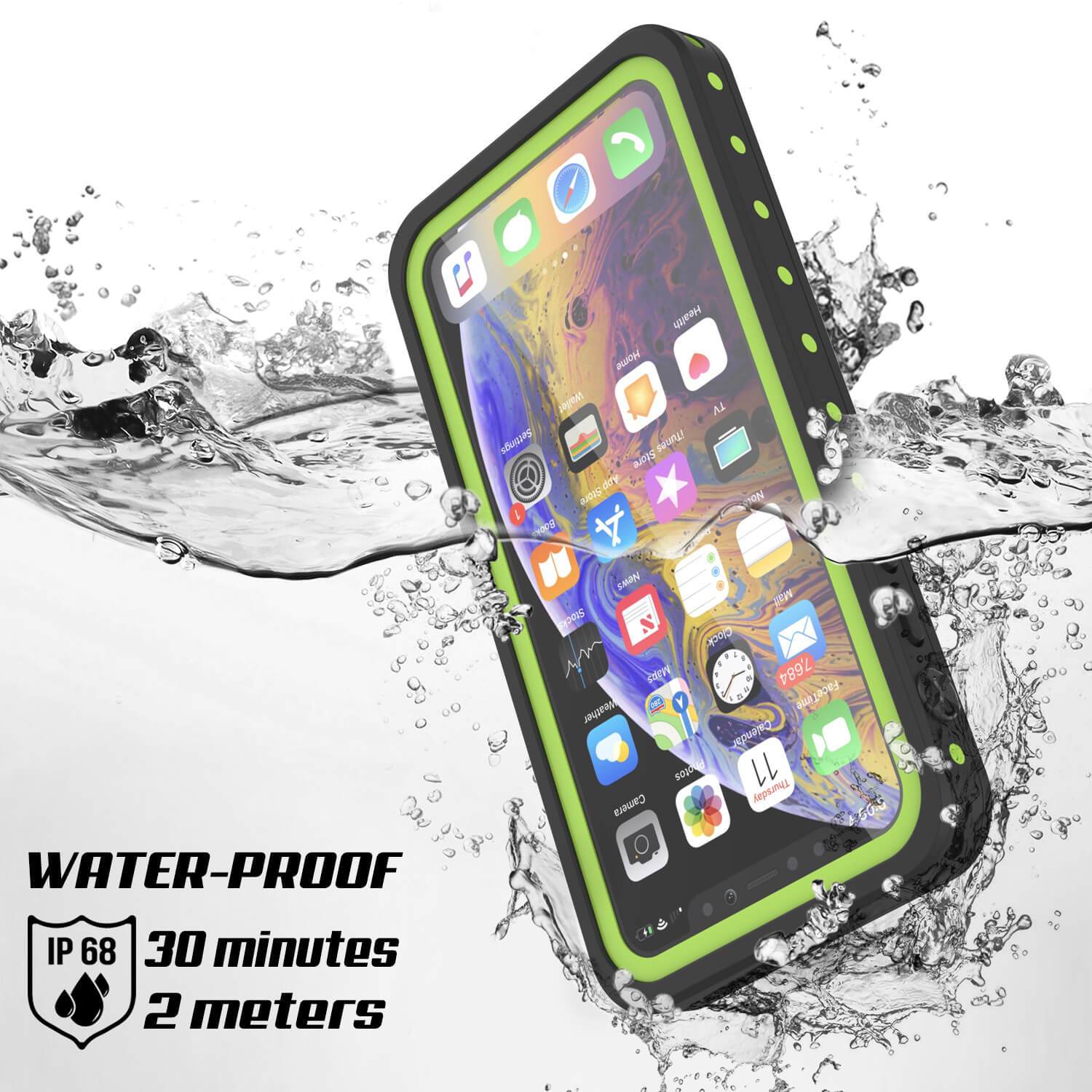 iPhone 11 Waterproof IP68 Case, Punkcase [Light green] [StudStar Series] [Slim Fit] [Dirtproof]