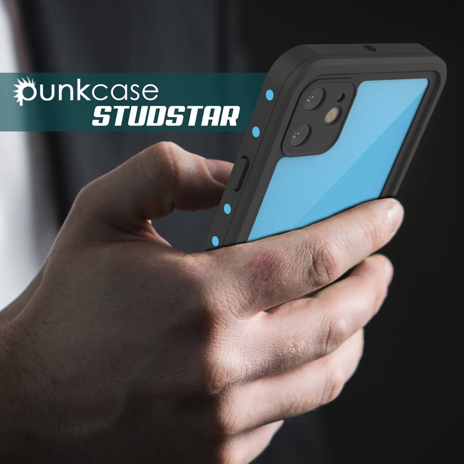 iPhone 11 Waterproof IP68 Case, Punkcase [Light blue] [StudStar Series] [Slim Fit] [Dirtproof]