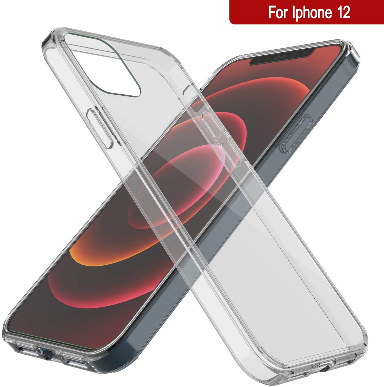 iPhone 12 Case Punkcase® LUCID 2.0 Clear Series Series w/ PUNK SHIELD Screen Protector | Ultra Fit