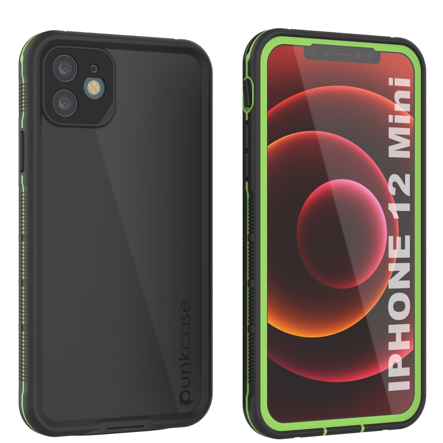 Punkcase iPhone 13 Mini Waterproof Case [Aqua Series] Armor Cover [Black]