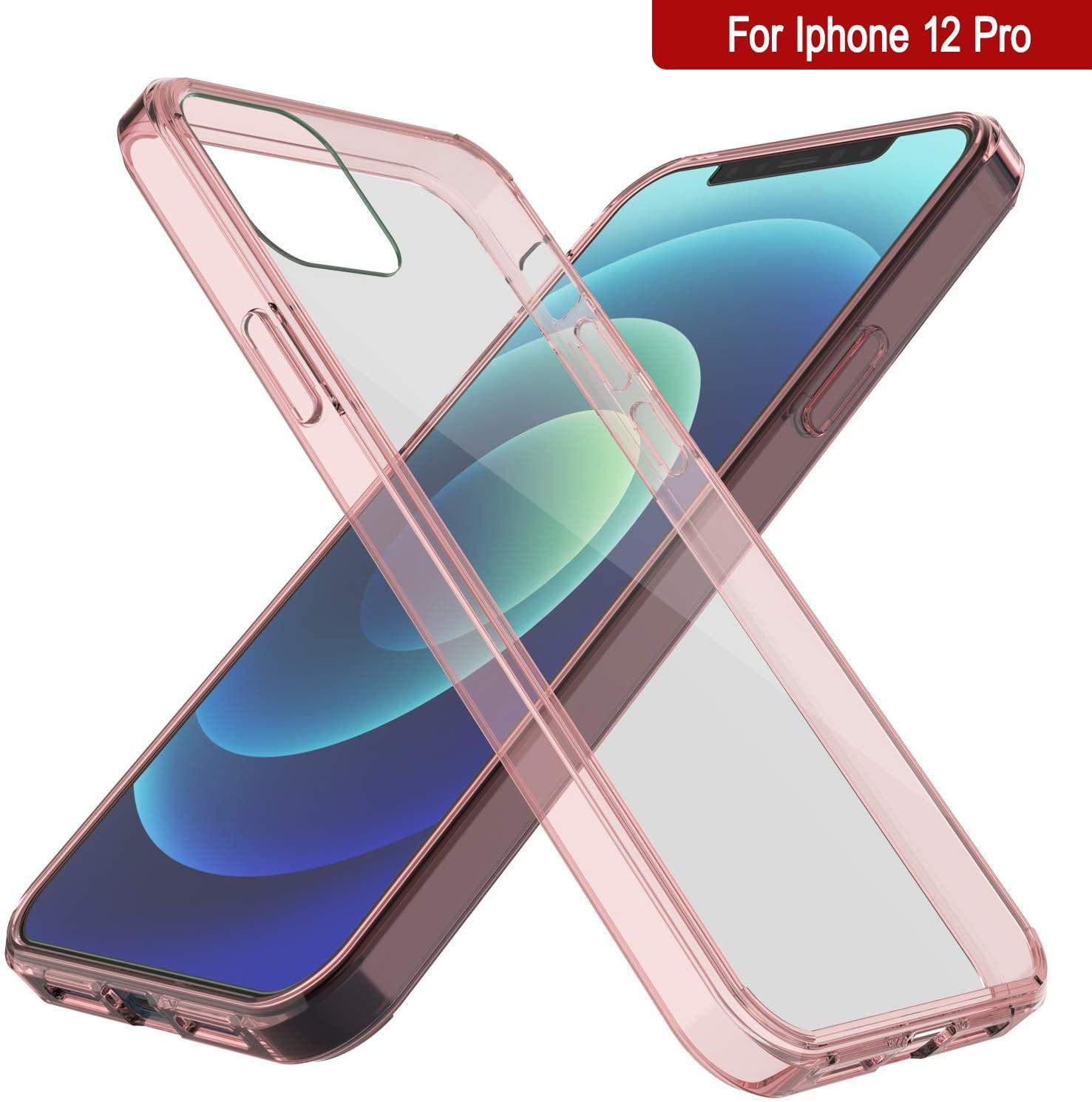 iPhone 13 Pro Case Punkcase® LUCID 2.0 Crystal Pink Series w/ SHIELD Screen Protector | Ultra Fit