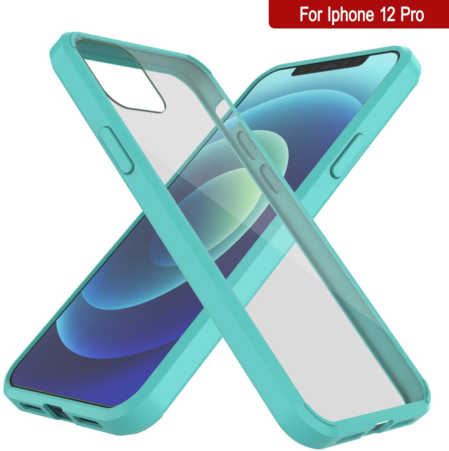 iPhone 12 Pro Case Punkcase® LUCID 2.0 Teal Series w/ PUNK SHIELD Screen Protector | Ultra Fit