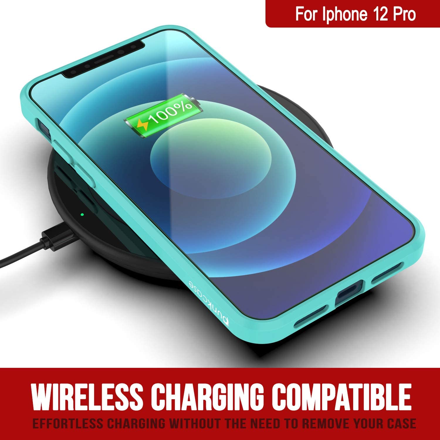 iPhone 13 Pro Case Punkcase® LUCID 2.0 Teal Series w/ PUNK SHIELD Screen Protector | Ultra Fit