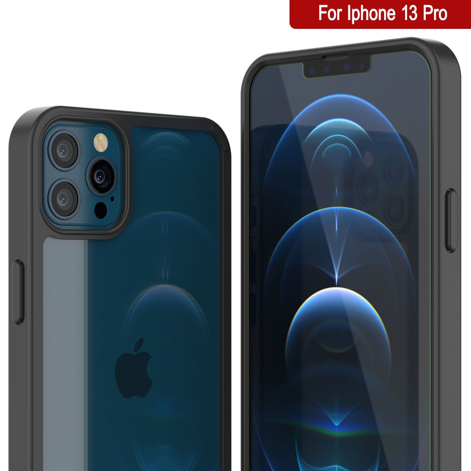 iPhone 13 Pro Case Punkcase® LUCID 2.0 Black Series w/ PUNK SHIELD Screen Protector | Ultra Fit