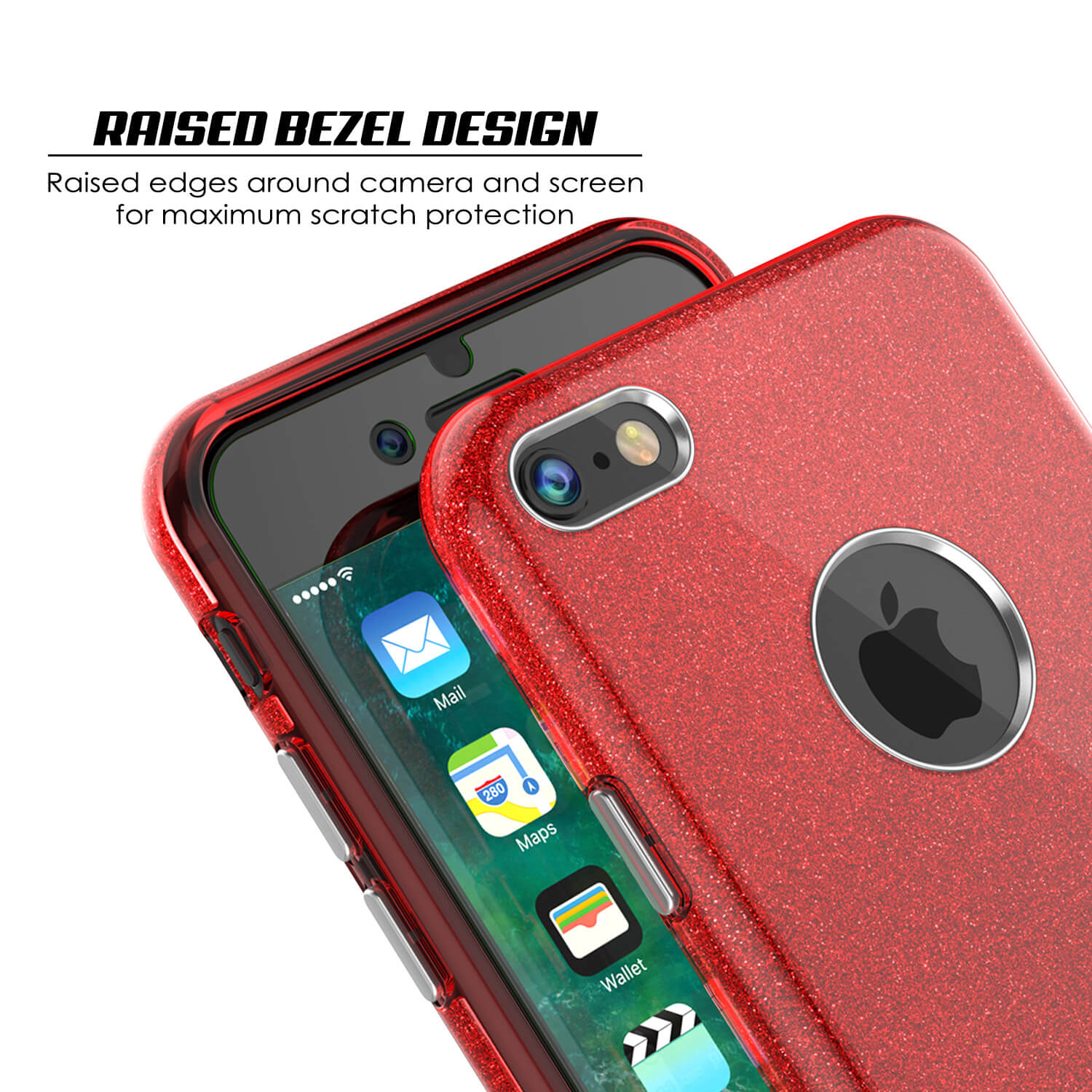 iPhone 6s/6 Case PunkCase Galactic Red  Slim w/ Tempered Glass | Lifetime Warranty