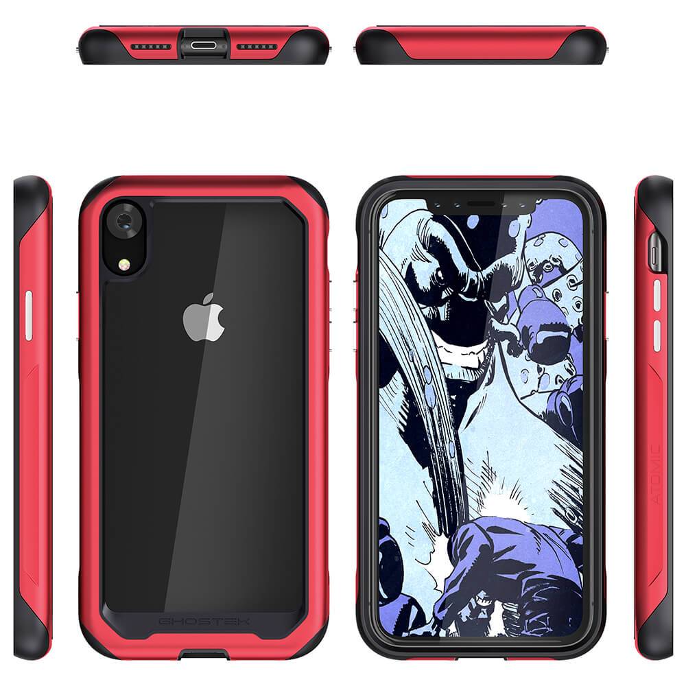 iPhone Xr Case, Ghostek Atomic Slim 2 Series  for iPhone Xr Rugged Heavy Duty Case|RED