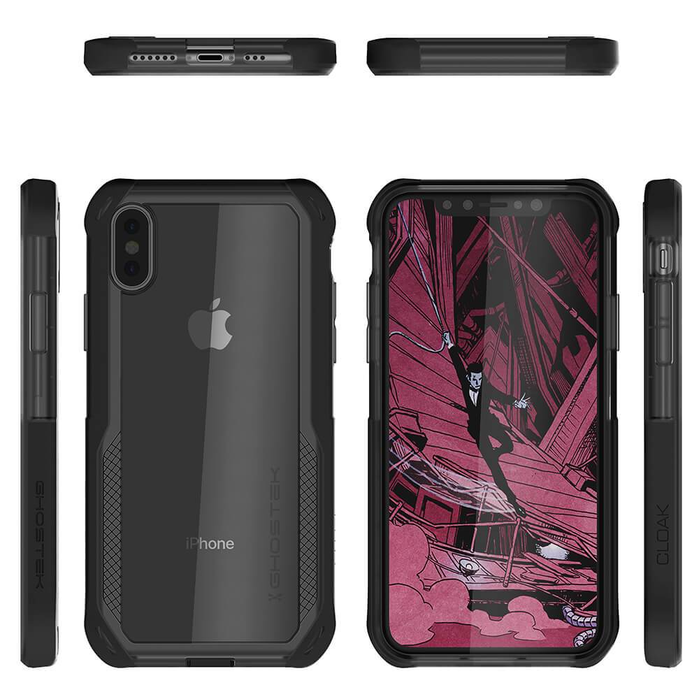 iPhone Xs Case, Ghostek Cloak 4 Series for iPhone Xs / iPhone Pro Case | BLACK