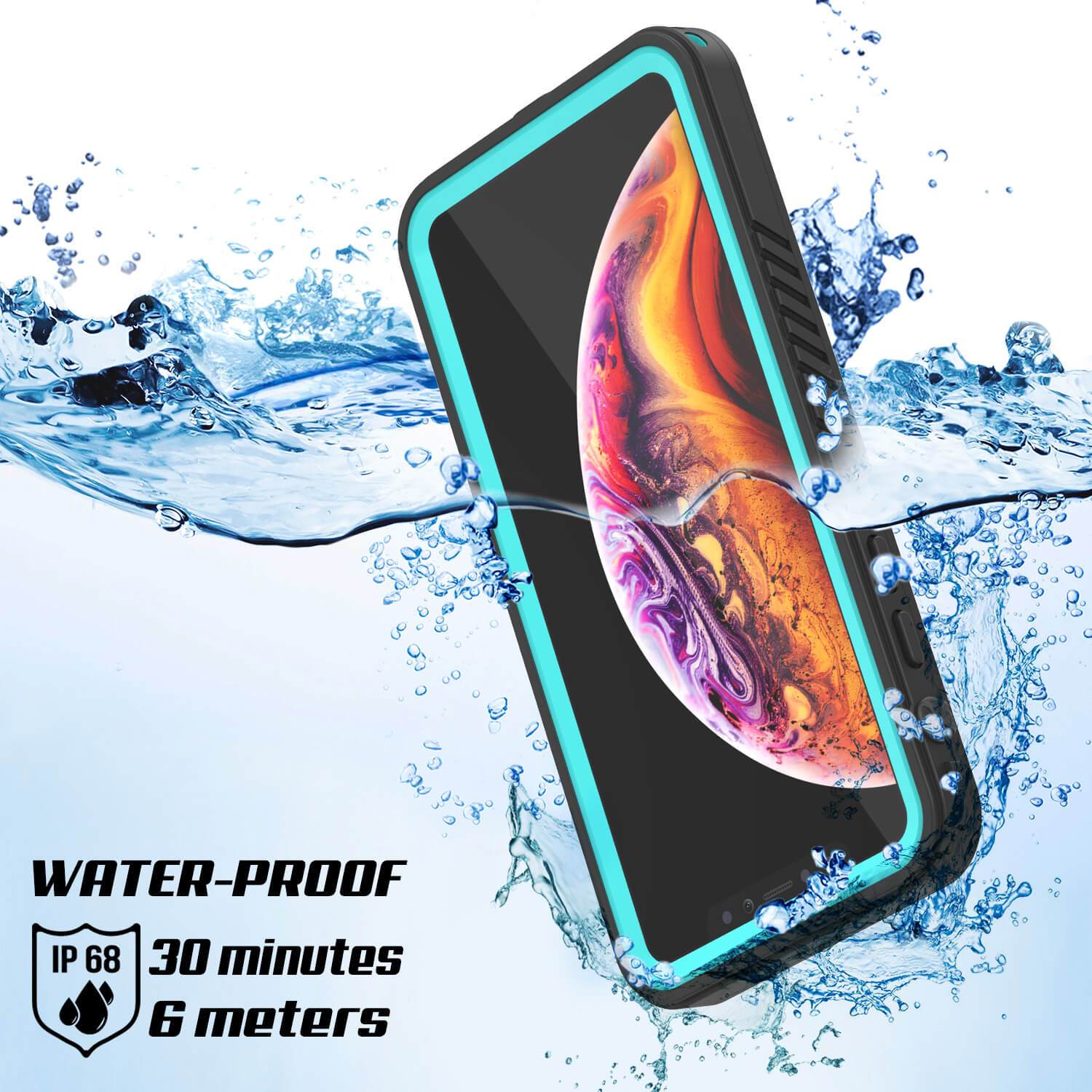 iPhone XS Waterproof Case, Punkcase [Extreme Series] Armor Cover W/ Built In Screen Protector [Teal]