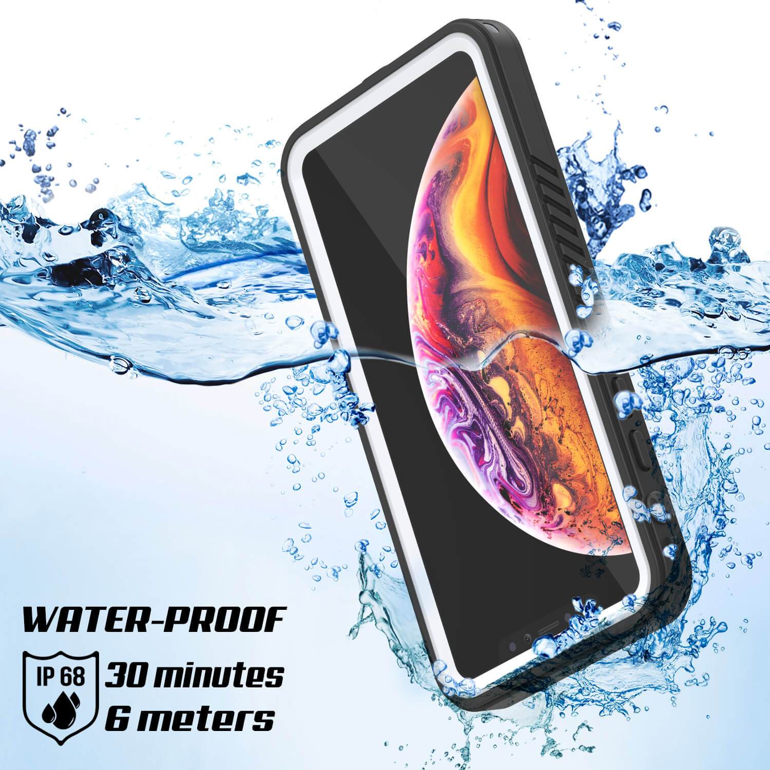 iPhone XS Waterproof Case, Punkcase [Extreme Series] Armor Cover W/ Built In Screen Protector [White]