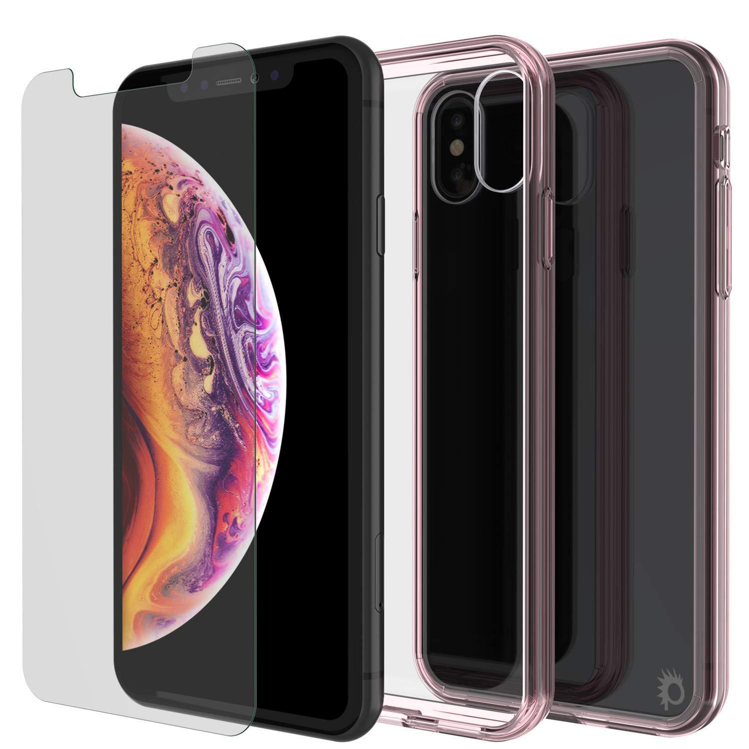iPhone XS Case, PUNKcase [Lucid 2.0 Series] [Slim Fit] Armor Cover [Crystal-Pink]