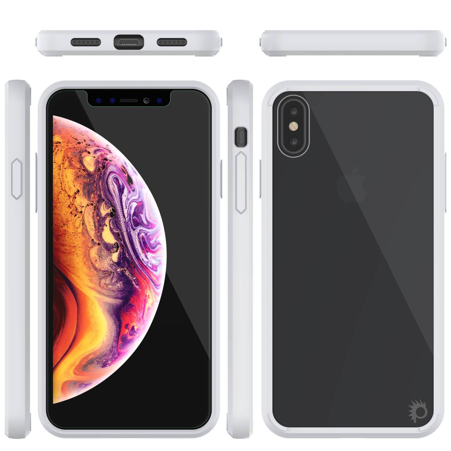 iPhone XS Case, PUNKcase [Lucid 2.0 Series] [Slim Fit] Armor Cover [White]