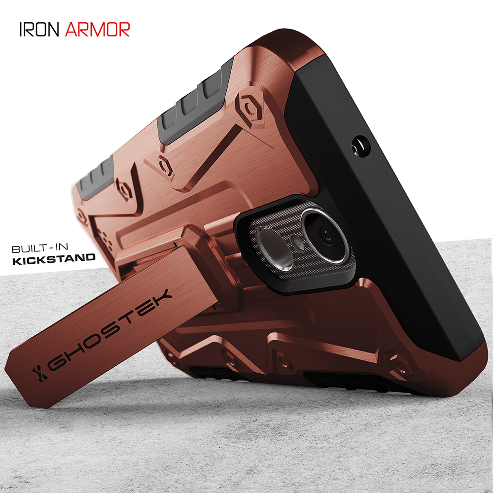 LG K8 2018 / Aristo 2 / Tribute Dynasty Rugged Heavy Duty Case | Iron Armor Series [Rose]