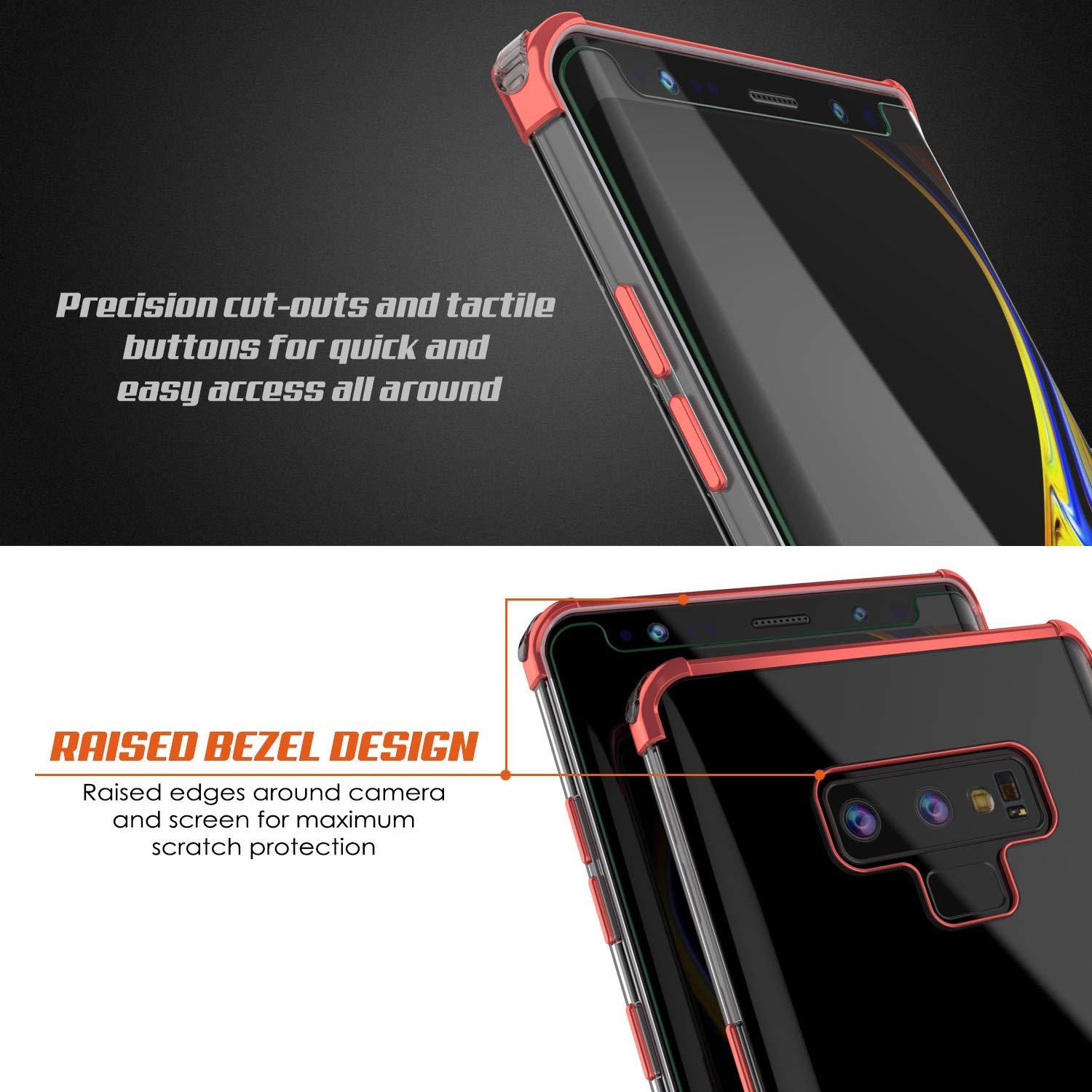 Galaxy Note 9 Blaze Series Shockproof Slim Case W/PunkShield Screen Protector [Red]