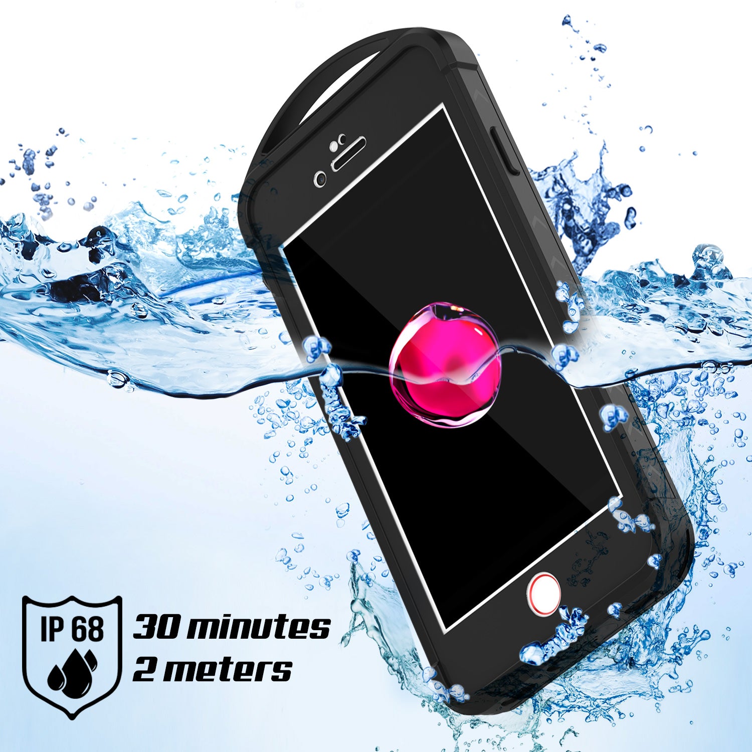 iPhone 7+ Plus Waterproof Case, Punkcase ALPINE Series, CLEAR | Heavy Duty Armor Cover